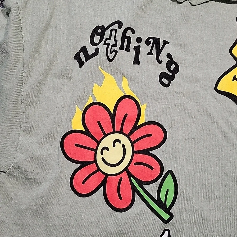 PacSun Olive Raw edges Graphic Tshirts - Picture 4 of 8